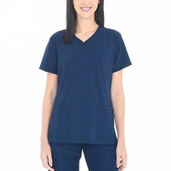 BT Supply Co. Women's V-Neck Quick Dry Scrub Top - Medium - Picture 4 of 4